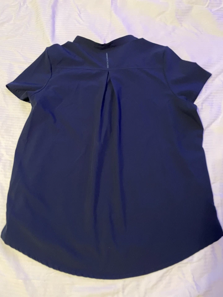 Women's ASMAR Scrub Set Shirt and Pants, Dark Navy Color Size Medium Used - Image 4 of 4