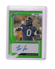 2022 Leaf Pro Set Metal Green Prismatic Jelani Woods Rookie Auto 6/15