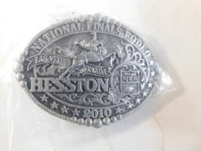 2010 HESSTON MONTANA SILVERSMITH NATIONAL FINALS RODEO BELT BUCKLE SEALED NEW