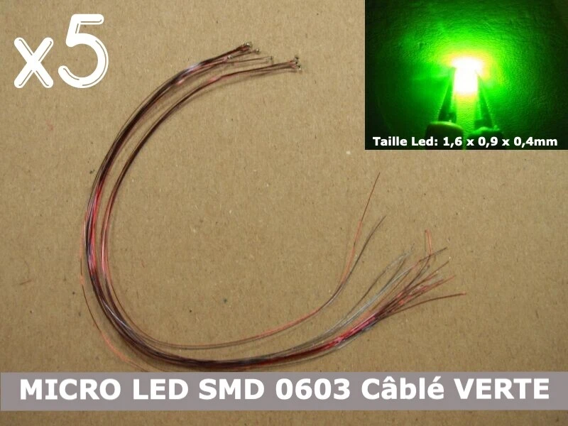 Lot De 5 Lampadaires LED échelle HO (1:87), Style Vintage, Neufs, Pour Modélisme Ferroviaire