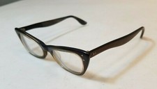 Vintage 1960's B L Bausch  Lomb Horn-Rimmed Eyeglasses Frames, 5-1/2"L x 5"W