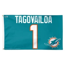 TUA TAGOVAILOA #1 MIAMI DOLPHINS 3'X5' DELUXE FLAG NEW WINCRAFT 🐬