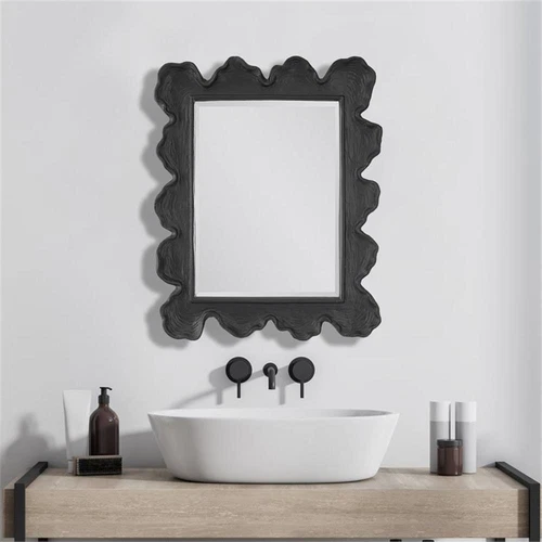 Uttermost Sea Coral Coastal Resin Glass and MDF Mirror in Black - Picture 3 of 10