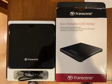 Transcend Portable 24XCD / 8XDVD Writer TS8XDVDS-K Brand New Factory Sealed