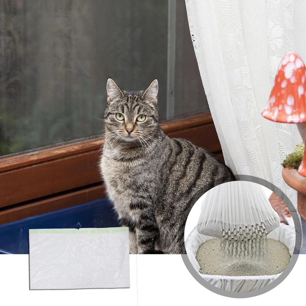 Sifting Cat Litter Box Liners Bags With Holes Disposable Cat Pan