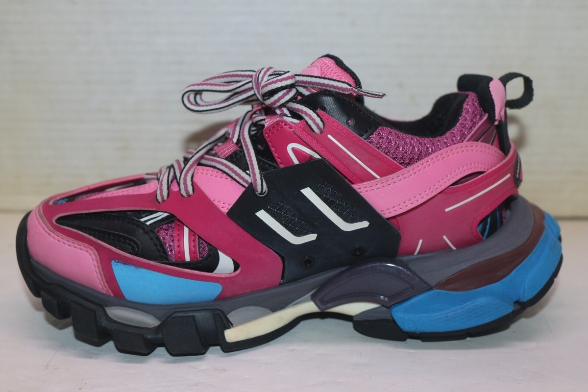 Balenciaga Women's Pink Blue Track Trainer Sneakers Size 36 | eBay