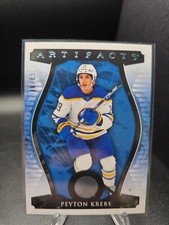2023-24 UD Artifacts Hockey Peyton Krebs Light Blue Steel /85 #72