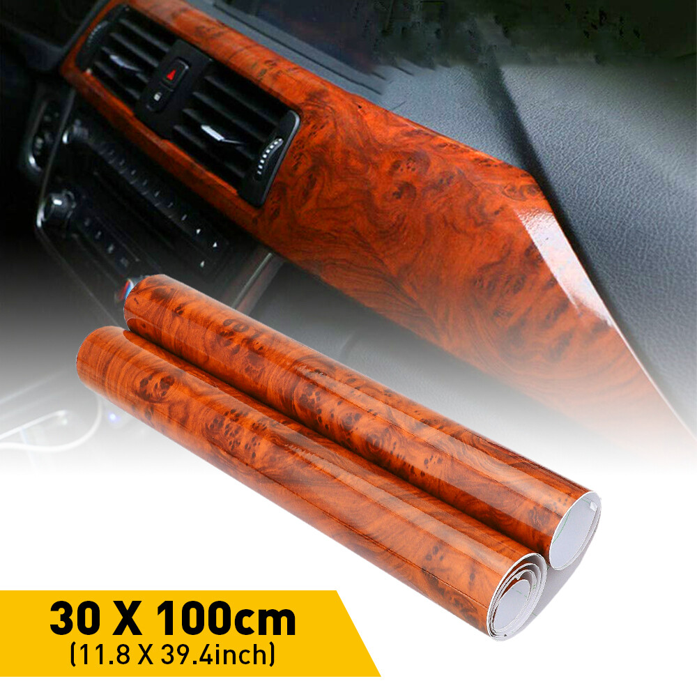 PVC Wood Grain Car Vinyl Wrap Film Textured Self-a... – Grandado