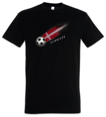 Denmark Football Comet I T-Shirt danish Soccer Flag Banner World Championship