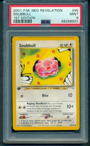 Snubbull (1st Edition) graded PSA 9 for sale on eBay