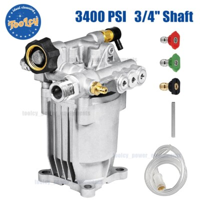 #ad #ad TOOLCY 3 4quot; Shaft Horizontal Pressure Washer Pump 2600 3400PSI @ 2.5 GPM $78.87