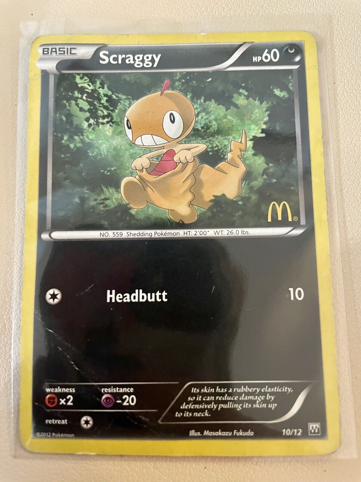 Pokémon TCG Scraggy McDonalds Promos 10/12 Holo Promo HP