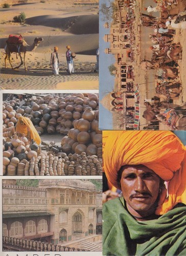 11 postales de la India de RAJASTHAN en su mayoría 1960-1980 (L6170) - Imagen 2 de 3