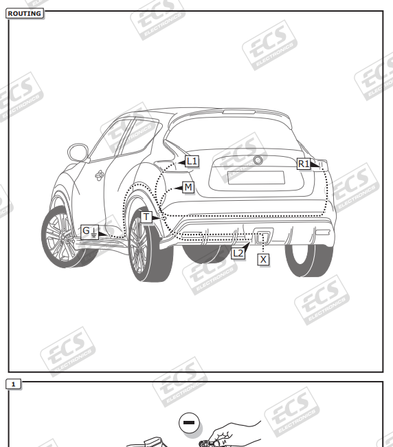 For Nissan Juke Tow Bar Wiring May 2014 to Oct 2019 13 pin DEDICATED