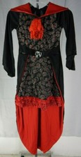 Vampira Vampire Child Size Costume Dress Medium 8-10 TF