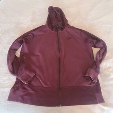 Puma Mens Burgundy Extra Large Full Zip Track Suit Hoodie Jacket Activewear