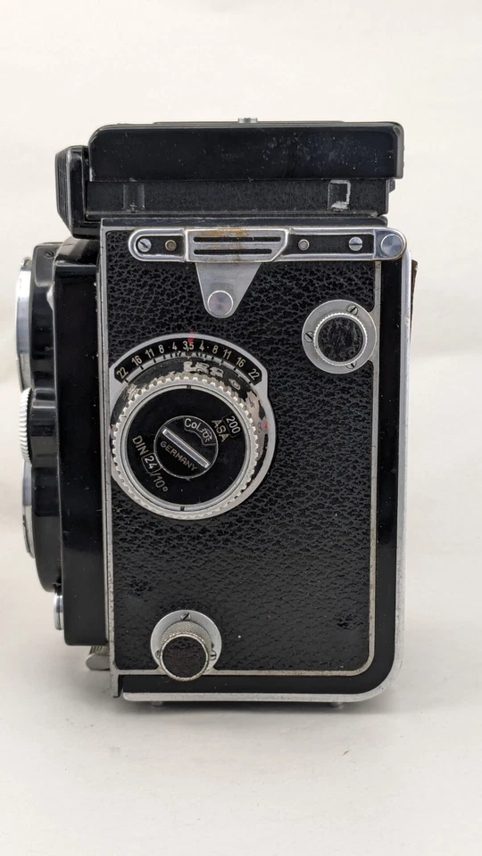 Rolleiflex Automat MX-EVS avec objectif Carl Zeiss Tessar 3.5/75mm + pare-soleil - Photo 3/4