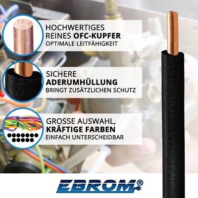 Kalitec 10 eter H07V-K 2,5 ² grün-gelb Verdrahtungsleitung I
