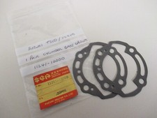 NOS SUZUKI T200 INVADER TC200 PAIR GENUINE CYLINDER BASE GASKETS 11241-10000