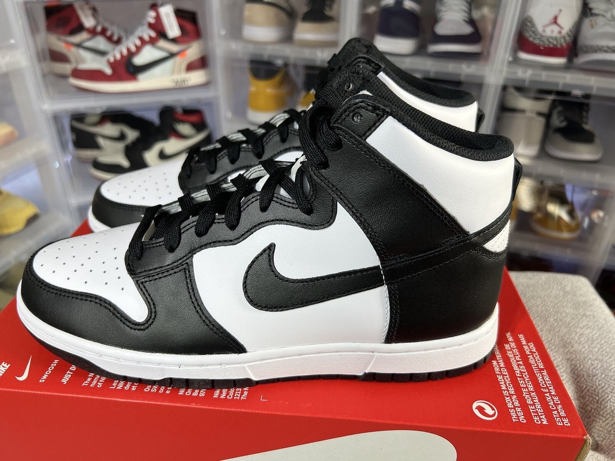 Size 10 - Nike Dunk High Black White 2021 195238789664| eBay
