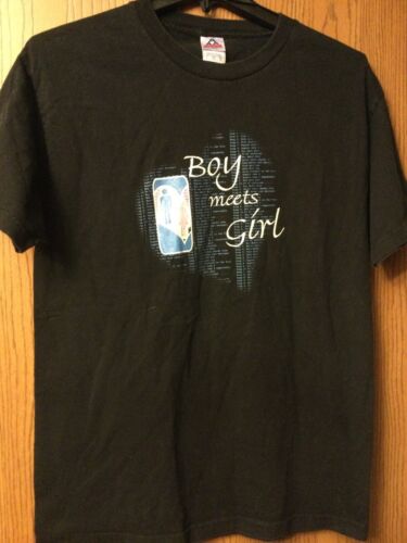 Boy Meets Girl - Black Shirt - L - AAA. - image 1