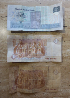3 x Banknote Geldschein Schein Ägypten Egypt 1 5 Pfund Pound Pounds Papiergeld