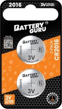 Key Battery for Corolla (2014-2019 Standard Key Batteries CR2016 3V Pack of 2)