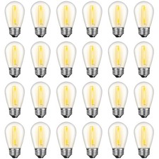 24 Pack Led S14 Replacement Light Bulbs Waterproof 1w Vintage Edison Bulbs F...