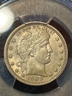 1903 O Silver Barber Quarter 25C- New Orleans, PCGS, Almost Unc/AU Details — photo 8