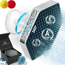 Luxury Filtered Shower Head  High Pressure Rain Showerhead with Filter for