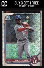 2022 Bowman Chrome #BCP-229 Eddys Leonard Prospects Mojo Refractor Dodgers