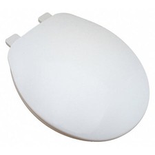 UPC 817103000321 product image for JONES STEPHENS C1010TK00 Builder Grade Plstc Toilet Seat,Wht,Rnd With Cover, | upcitemdb.com