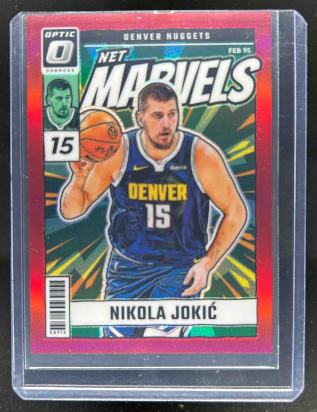 2024-25 Donruss Optic Nikola Jokic Net Marvels Red #/99 Nuggets