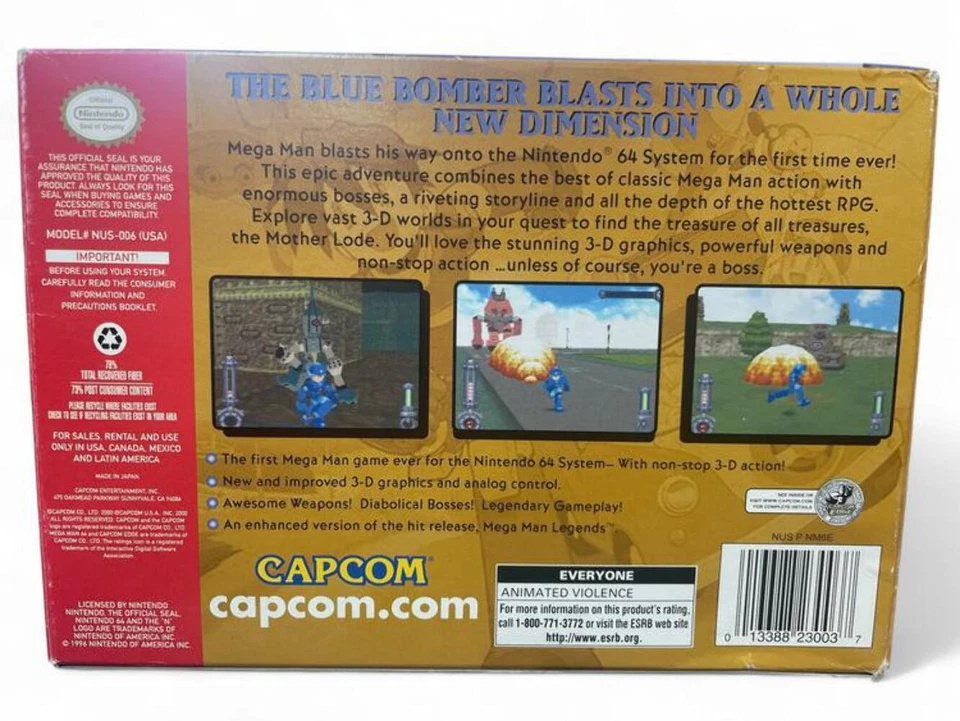 Mega Man 64 (Box Only, no Insert) (usagé) - Image 2 of 4