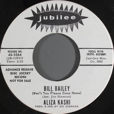 Aliza Kashi - Bill Bailey Won't You Please Come Home - Used - Promo - Y8100z