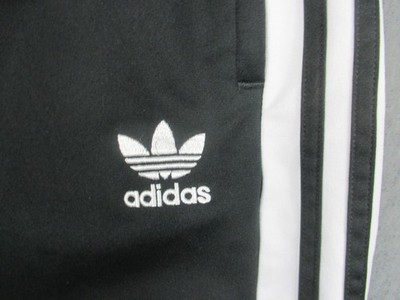 Adidas Pants Mens Large Snap Button Stripes Tearaway Track Trefoil