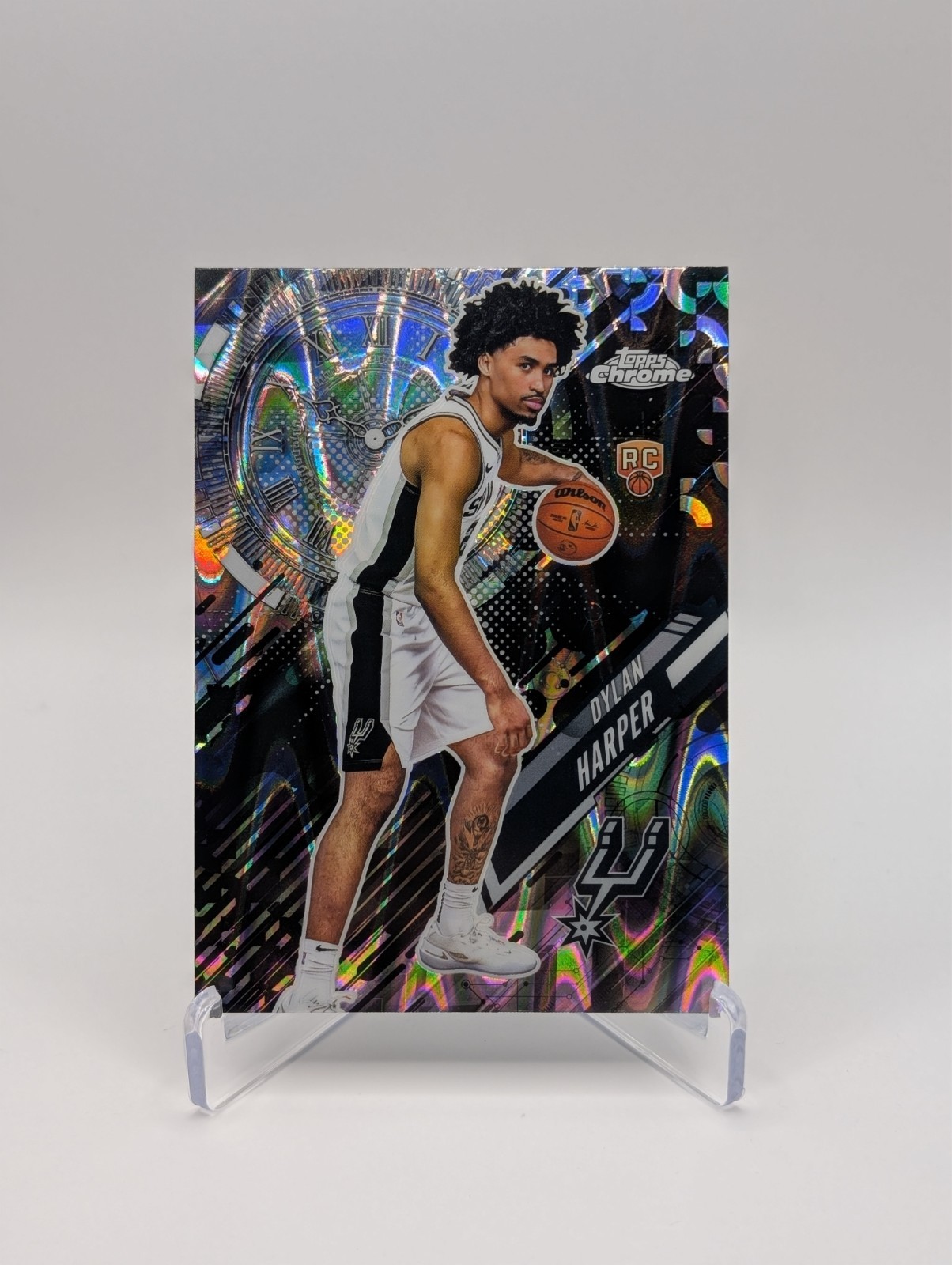 2025-26 Topps Chrome Dylan Harper RC Go Time #GT-17 RayWave Refractor Spurs