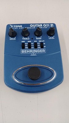 Behringer V-TONE GDI21 Gitarrenverstärker Modellierer Treiber DI-Pedal gebrau...