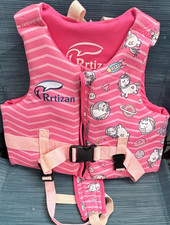 Rrtizan Pink Children's Life Jacket Unicorn Print with Safety Straps