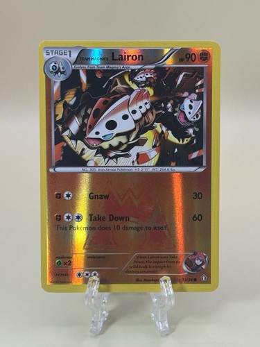 Team Magma's Lairon - 13/34 - Reverse Holo, English Pokemon Double Crisis VLP/NM