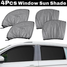 4X Car Side Front Rear Window Screen Sun Shade Cover Mesh Bugs Net UV Protection