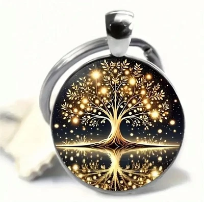 MARKENLOS Schlüsselanhänger LEBENSBAUM Baum des Lebens