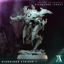 Highblood Strider - Space Elf - 3d Printed Miniature - Sci-Fi - D D