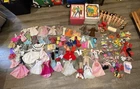 Large Vintage Lot Barbie Ken Dolls Mattel Clothing Accessories Cases
