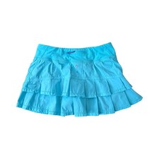 Ivivva Lululemon Pace Setter Tennis Skirt Skort Teal Blue Girls Size 10