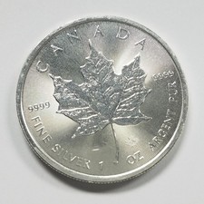 .999 Silver 1oz 2023 Canada Silver 5 Maple Leaf Maple Leaf Privy