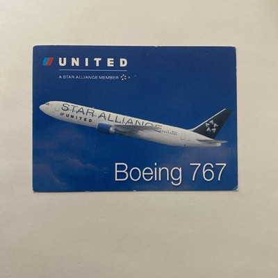 United Airlines B767 Star Alliance 2nd Edition Trading Card