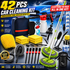 42pc Car Wash Detailing Kit Foam Gun Truck Suv Rv Wash Brush Bucket Mitt Towels 42pc Car Wash Detailing Kit Foam Gun Truck Suv Rv Wash Brush Bucket Mitt Towels