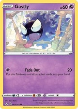 Gastly 083/202 Common SWSH01: Set Base Spada e Scudo Carta Pokemon TCG quasi nuovo