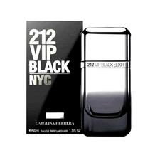212 VIP BLACK ELIXIR By Carolina Herrera for Men EDP Spray 1.7/1.6 oz New In Box